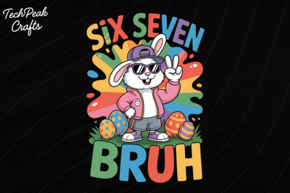 Download Six Seven Bruh Easter Bunny PNG - Six seven Collection