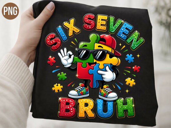 Download Six Seven Bruh Autism Puzzle Piece PNG - Six seven Collection