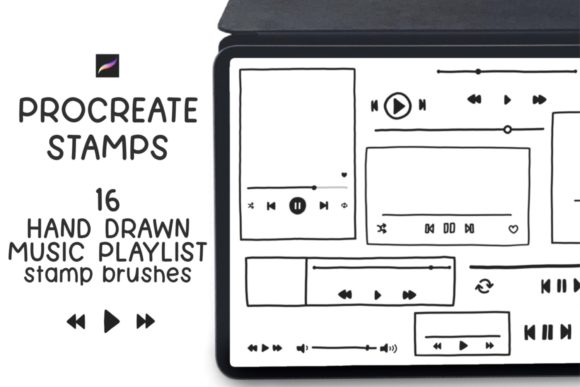 Download Procreate Music Playlist Stamp Brush - Playlist Collection