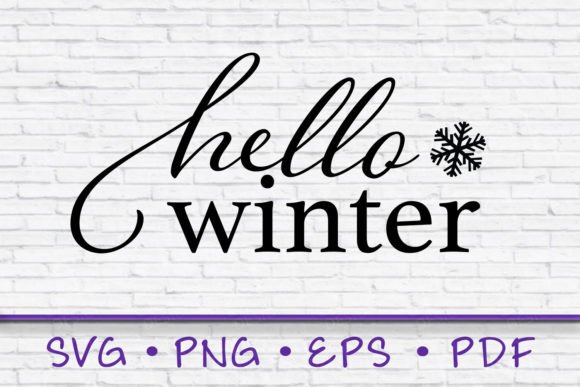 Download Winter Svg, Hello Winter Svg - Premium Resources