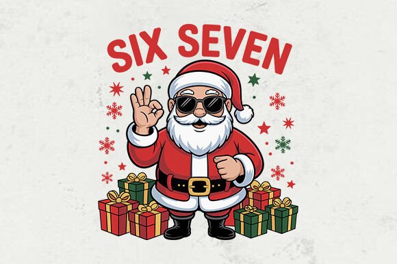 Download Christmas Six Seven Funny Santa PNG - Six seven Collection