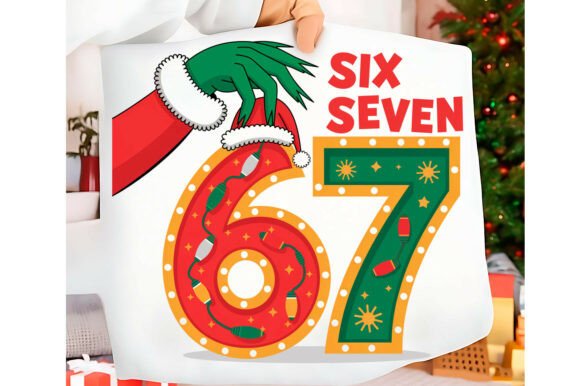 Download Funny Christmas Six Seven 67 Png T-shirt - Six seven Collection