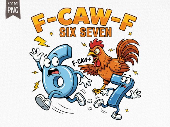 Download Funny F-Caw-F Six Seven Meme PNG - Six seven meme Collection