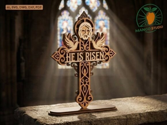 Download Jesus Cross Laser Cut Multilayer SVG - Multilayer Collection