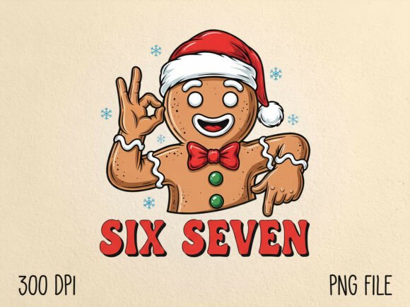 Download Funny Six Seven Meme Gingerbread PNG - Six seven meme Collection
